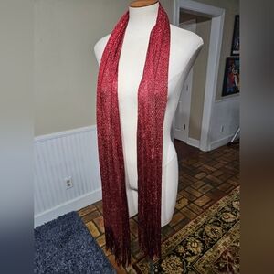 Sparkly Fishnet Fringe Scarf